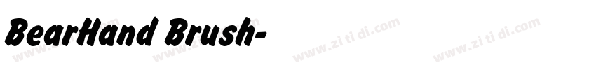 BearHand Brush字体转换